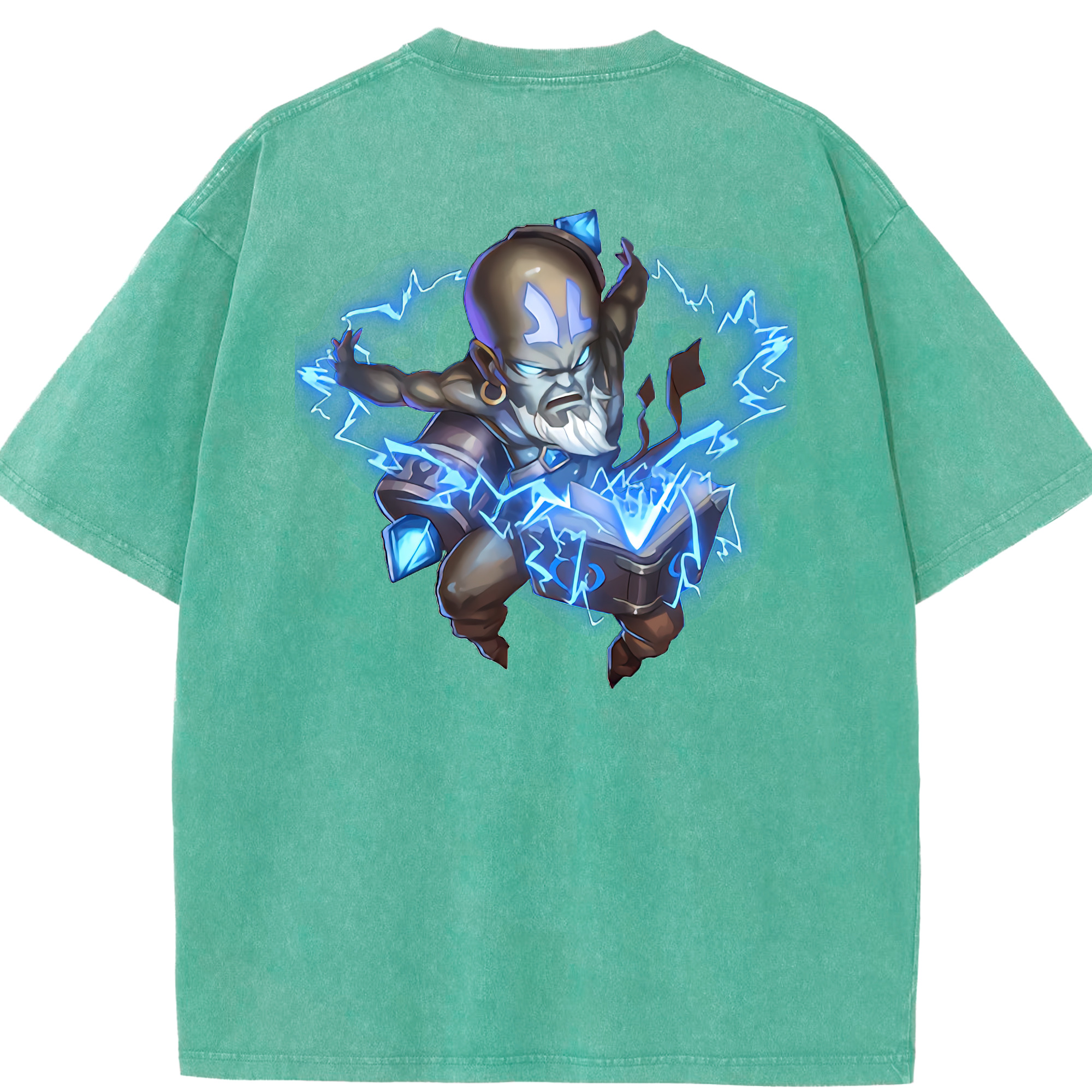 リーグ・オブ・レジェンド League of Legends LOL 綿100% ヴィンテージ風 半袖Tシャツ（背面プリント）